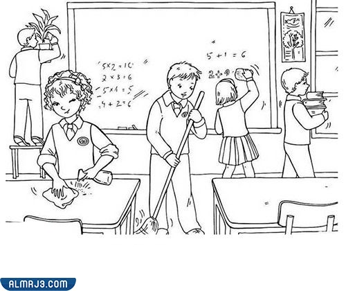 أجمل رسومات احترام المعلم للتلوين 