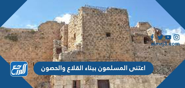 اعتنى المسلمون ببناء القلاع والحصون