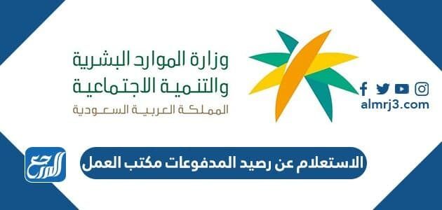 الاستعلام عن رصيد المدفوعات مكتب العمل