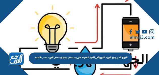 الجهاز الذي يغير الجهد الكهربائي للتيار المتردد في يستخدم لرفع او خفض الجهد حسب الحاجه