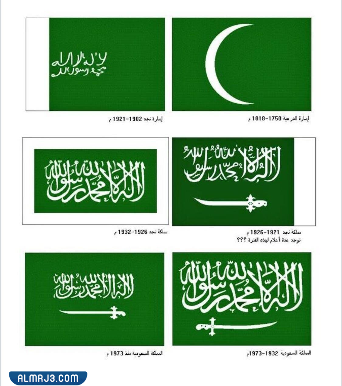 العلم السعودي القديم