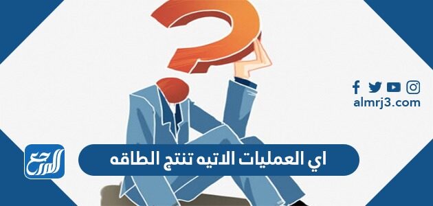 اي العمليات الاتيه تنتج الطاقه