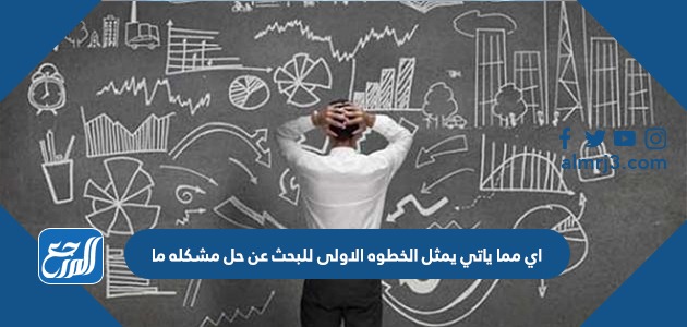 اي مما ياتي يمثل الخطوه الاولى للبحث عن حل مشكله ما