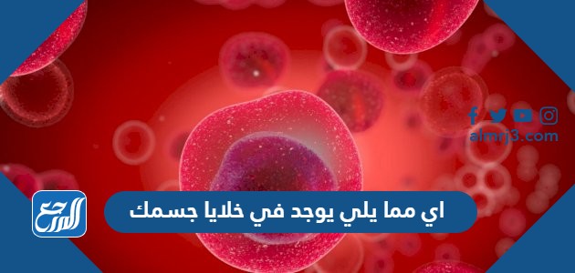 اي مما يلي يوجد في خلايا جسمك