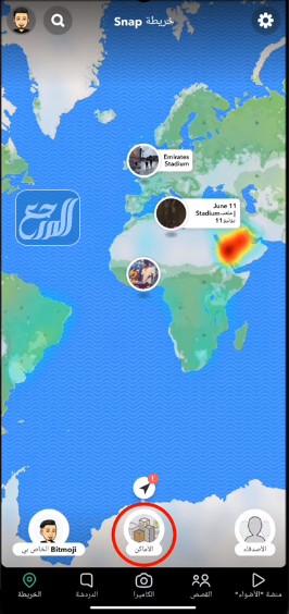 تحديث السناب الجديد الخريطة