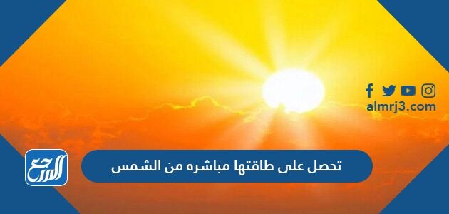 تحصل على طاقتها مباشره من الشمس