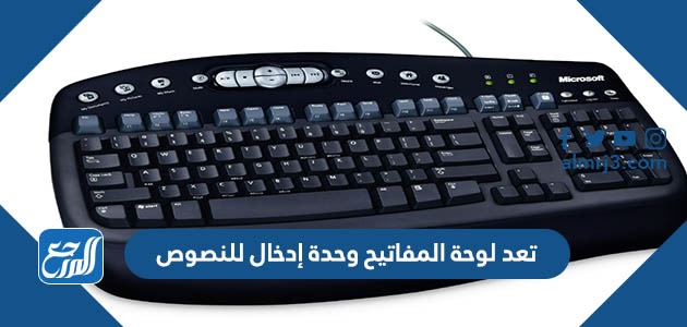 تعد لوحة المفاتيح وحدة إدخال للنصوص