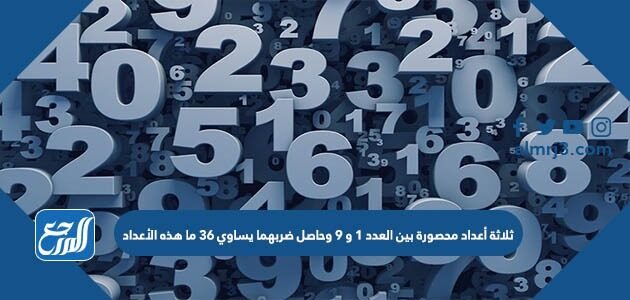 ثلاثة أعداد محصورة بين العدد ١ و ٩ وحاصل ضربهما يساوي ٣٦ ما هذه الأعداد ثلاثة أعداد محصورة بين العدد ١ و ٩ وحاصل ضربهما يساوي ٣٦ ما هذه الأعداد