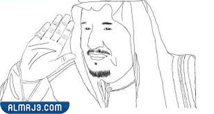 رسم الملك سلمان بالرصاص