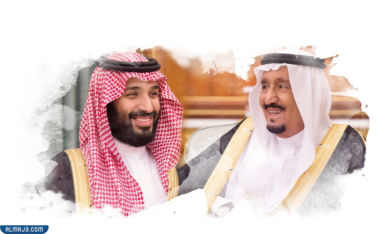 رسم الملك سلمان ومحمد بن سلمان