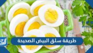 ما هي طريقة سلق البيض الصحيحة