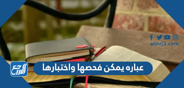 عبارة يمكن فحصها و اختبارها