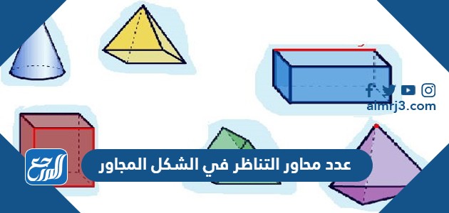 عدد محاور التناظر في الشكل المجاور