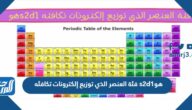 فئة العنصر الذي توزيع إلكترونات تكافئه s2d1هو