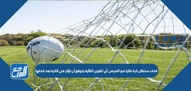 قذف سلطان كرة عاليا نحو المرمى أي القوى التالية يتوقع أن تؤثر في الكرة بعد قذفها