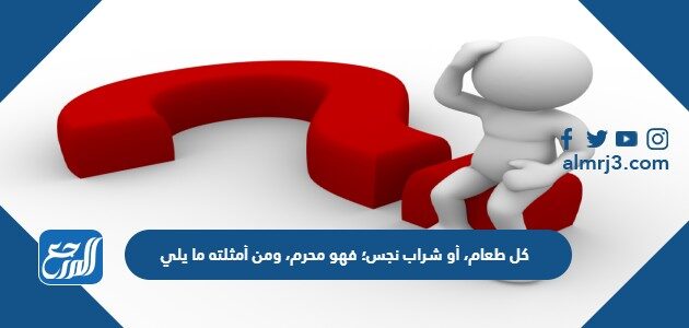 كل طعام، أو شراب نجس؛ فهو محرم، ومن أمثلته ما يلي