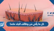 كل ما يأتي من وظائف الجلد ماعدا