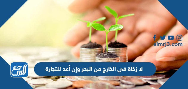 لا زكاة في الخارج من البحر وإن أُعد للتجارة