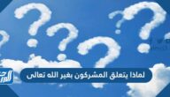 لماذا يتعلق المشركون بغير الله تعالى