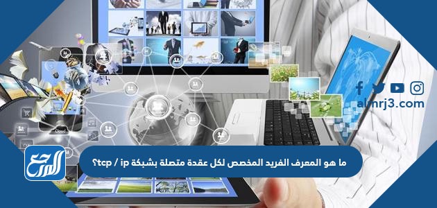 ما هو المعرف الفريد المخصص لكل عقدة متصلة بشبكة tcp / ip؟