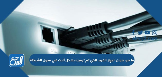 ما هو عنوان الجهاز الفريد الذي تم ترميزه بشكل ثابت في محول الشبكة