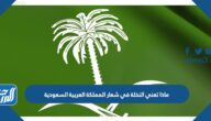 ماذا تعني النخلة في شعار المملكة العربية السعودية