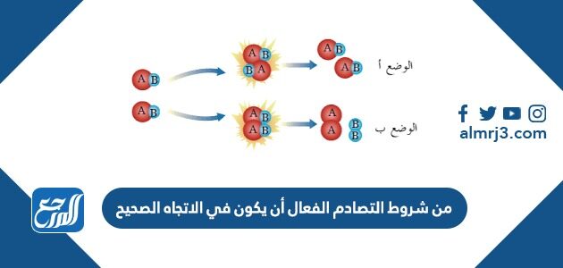 من شروط التصادم الفعال أن يكون في الاتجاه الصحيح