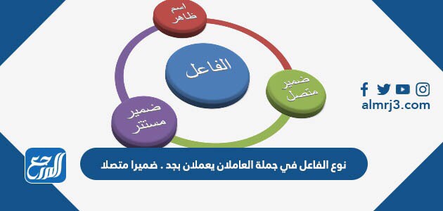 نوع الفاعل في جملة العاملان يعملان بجد . ضميرا متصلا