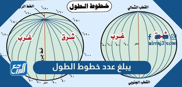 يبلغ عدد خطوط الطول يبلغ عدد خطوط الطول