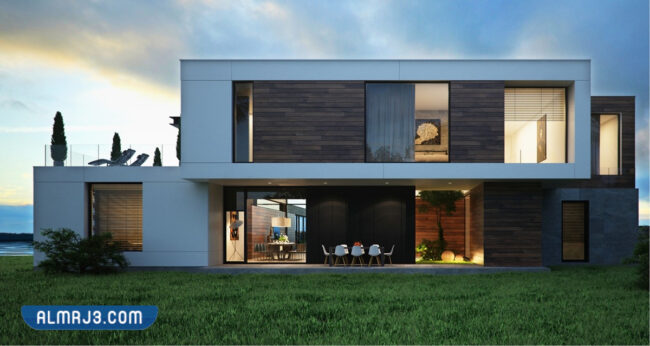 واجهات منازل بدورين كثيرة التفاصيل