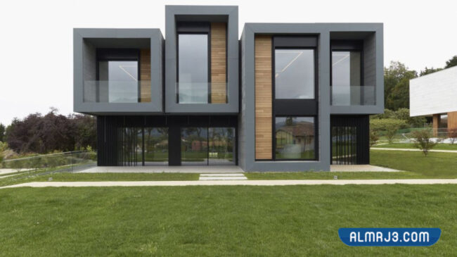 واجهات منازل بدورين كثيرة التفاصيل