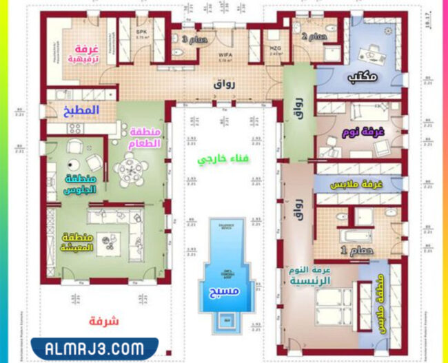 تصميم جاهز لمنزل من دور واحد