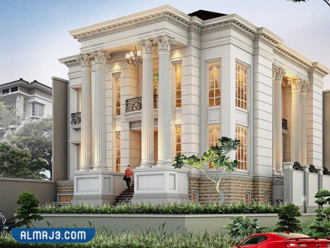 واجهات منازل سعودية دورين كلاسيك