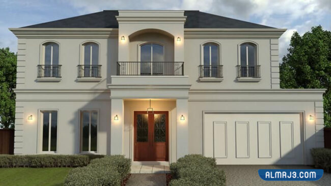 واجهات منازل سعودية دورين كلاسيك