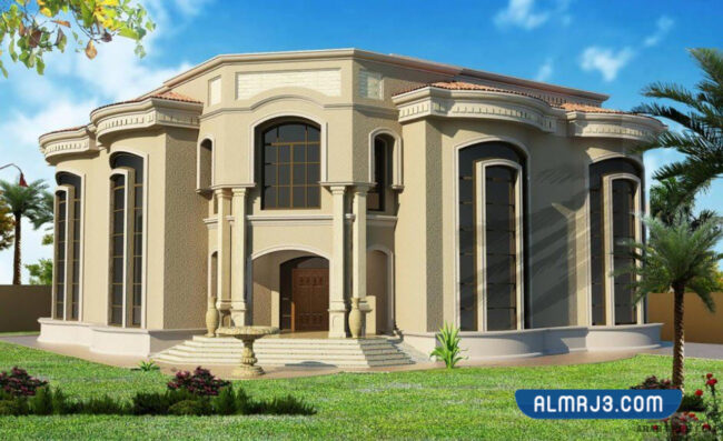 واجهات منازل سعودية دورين كلاسيك