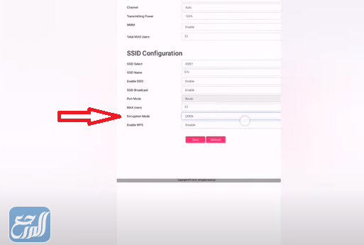 تغير الرقم السري للمودم الياف بصرية I-240W-A