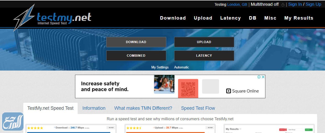 موقع Testmy - أفضل 15 موقع وتطبيق قياس سرعة النت stc