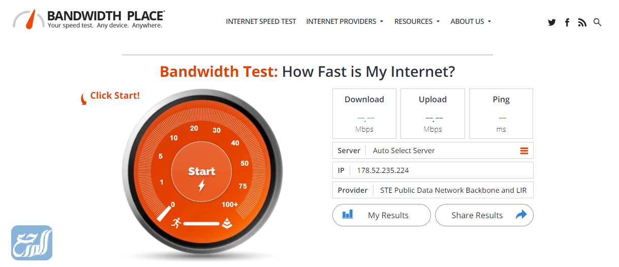 موقع BandwidthPlace