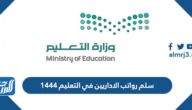 سلم رواتب الاداريين في التعليم 1447