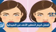أفضل كريم لتصغير الأنف من الصيدلية مثل عمليات التجميل