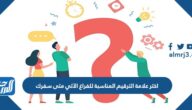 اختر علامة الترقيم المناسبة للفراغ الآتي متى سفرك