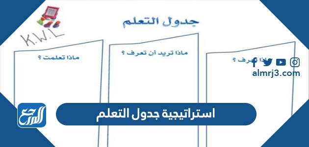 استراتيجية جدول التعلم