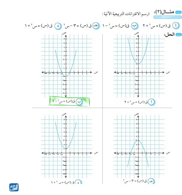 الاقتران التربيعي