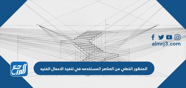 المنظور الخطي من العناصر المستخدمه في تنفيذ الاعمال الفنيه