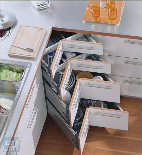 انسب تقسيمات دولاب المطبخ من الداخل