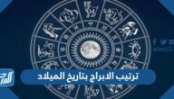ترتيب الابراج بتاريخ الميلاد 2024