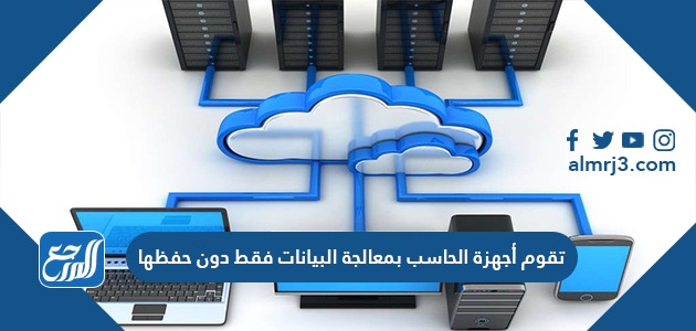 تقوم أجهزة الحاسب بمعالجة البيانات فقط دون حفظها