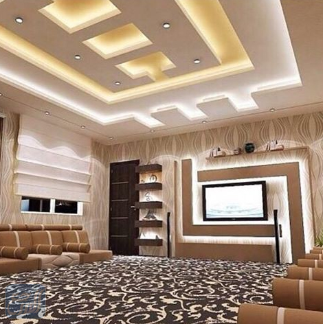 جبس اسقف صالات كبيرة مفتوحة