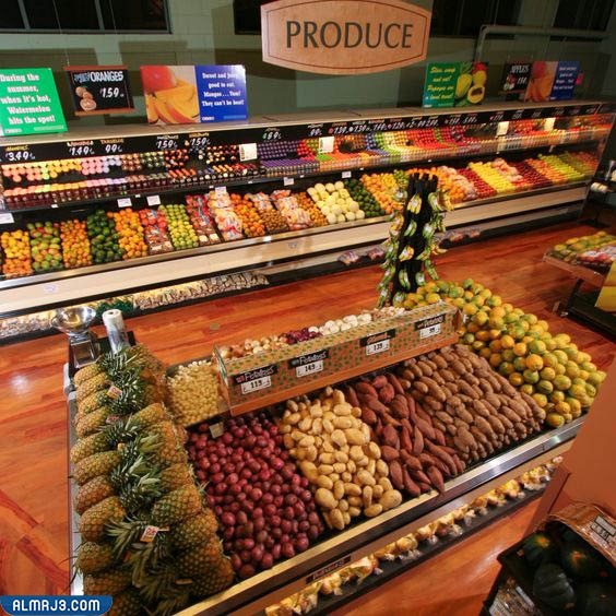 ديكور محل خضار وفواكه