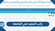 كم راتب المعيد في الجامعة 2025